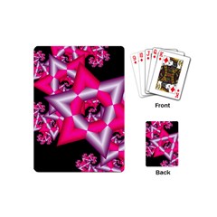 Star Of David On Black Playing Cards (mini)  by Simbadda