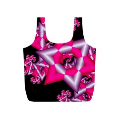 Star Of David On Black Full Print Recycle Bags (s)  by Simbadda