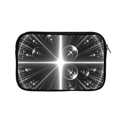 Black And White Bubbles On Black Apple Macbook Pro 13  Zipper Case