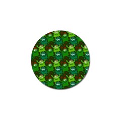 Seamless Little Cartoon Men Tiling Pattern Golf Ball Marker (10 Pack) by Simbadda