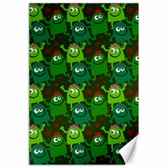 Seamless Little Cartoon Men Tiling Pattern Canvas 20  X 30   by Simbadda