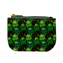 Seamless Little Cartoon Men Tiling Pattern Mini Coin Purses by Simbadda