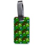 Seamless Little Cartoon Men Tiling Pattern Luggage Tags (Two Sides) Back