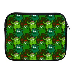 Seamless Little Cartoon Men Tiling Pattern Apple Ipad 2/3/4 Zipper Cases by Simbadda