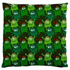 Seamless Little Cartoon Men Tiling Pattern Standard Flano Cushion Case (two Sides) by Simbadda