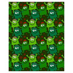 Seamless Little Cartoon Men Tiling Pattern Drawstring Bag (small) by Simbadda