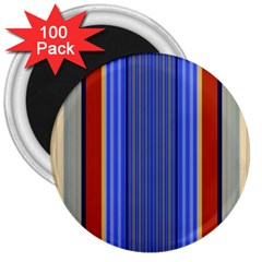 Colorful Stripes Background 3  Magnets (100 Pack) by Simbadda