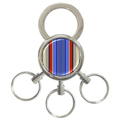 Colorful Stripes Background 3-ring Key Chains by Simbadda