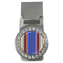 Colorful Stripes Background Money Clips (cz)  by Simbadda