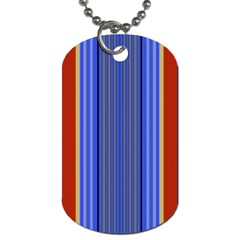 Colorful Stripes Background Dog Tag (two Sides) by Simbadda