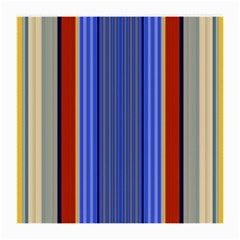 Colorful Stripes Background Medium Glasses Cloth (2-side) by Simbadda