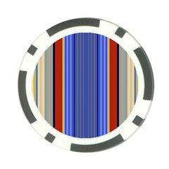 Colorful Stripes Background Poker Chip Card Guard by Simbadda