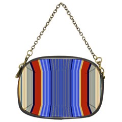 Colorful Stripes Background Chain Purses (two Sides)  by Simbadda