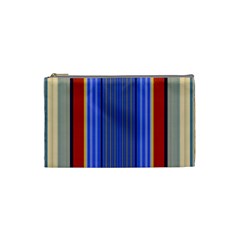 Colorful Stripes Background Cosmetic Bag (small)  by Simbadda