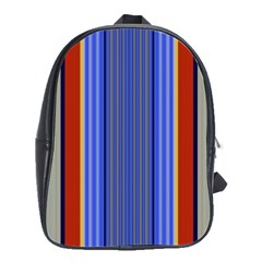 Colorful Stripes Background School Bags(large) 