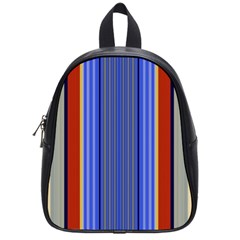 Colorful Stripes Background School Bags (small)  by Simbadda