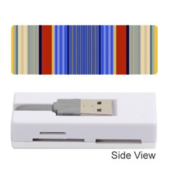 Colorful Stripes Background Memory Card Reader (stick)  by Simbadda