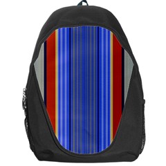 Colorful Stripes Background Backpack Bag by Simbadda