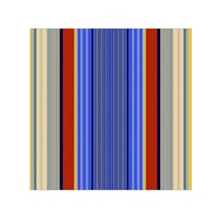 Colorful Stripes Background Small Satin Scarf (square)