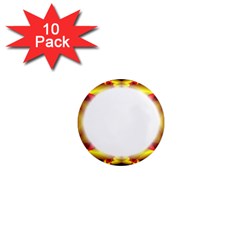 Circle Fractal Frame 1  Mini Magnet (10 pack) 