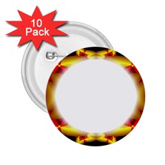 Circle Fractal Frame 2.25  Buttons (10 pack) 