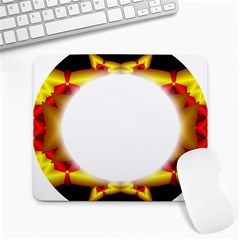 Circle Fractal Frame Large Mousepads