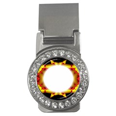 Circle Fractal Frame Money Clips (cz)  by Simbadda