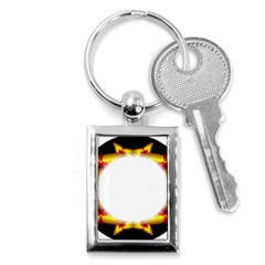 Circle Fractal Frame Key Chains (Rectangle) 