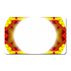 Circle Fractal Frame Magnet (rectangular) by Simbadda