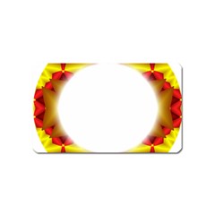 Circle Fractal Frame Magnet (Name Card)