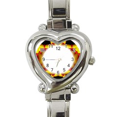 Circle Fractal Frame Heart Italian Charm Watch