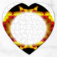 Circle Fractal Frame Jigsaw Puzzle (Heart)