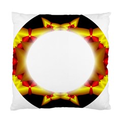 Circle Fractal Frame Standard Cushion Case (One Side)