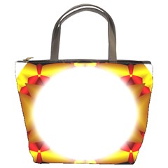 Circle Fractal Frame Bucket Bags