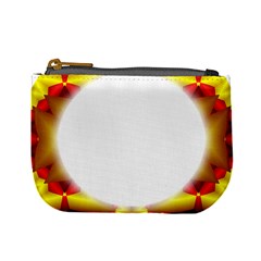 Circle Fractal Frame Mini Coin Purses by Simbadda