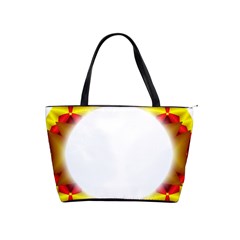 Circle Fractal Frame Shoulder Handbags