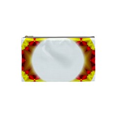 Circle Fractal Frame Cosmetic Bag (Small) 