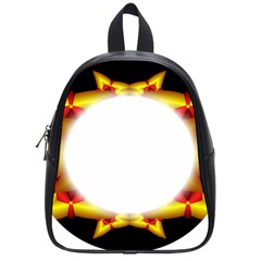 Circle Fractal Frame School Bags (Small) 