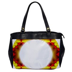 Circle Fractal Frame Office Handbags by Simbadda