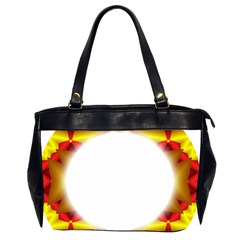 Circle Fractal Frame Office Handbags (2 Sides) 