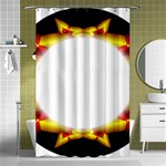 Circle Fractal Frame Shower Curtain 48  x 72  (Small)  Curtain(48  X 72 ) - 42.18 x64.8  Curtain(48  X 72 )