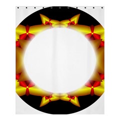 Circle Fractal Frame Shower Curtain 60  X 72  (medium)  by Simbadda