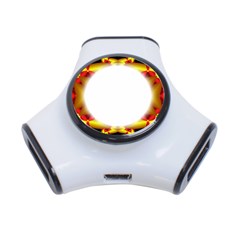 Circle Fractal Frame 3-Port USB Hub