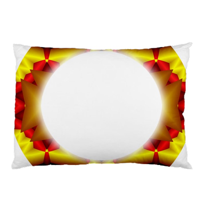 Circle Fractal Frame Pillow Case (Two Sides)