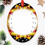 Circle Fractal Frame Ornament (Oval Filigree) Front