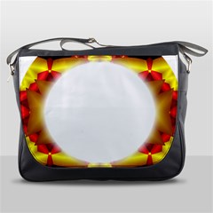 Circle Fractal Frame Messenger Bags