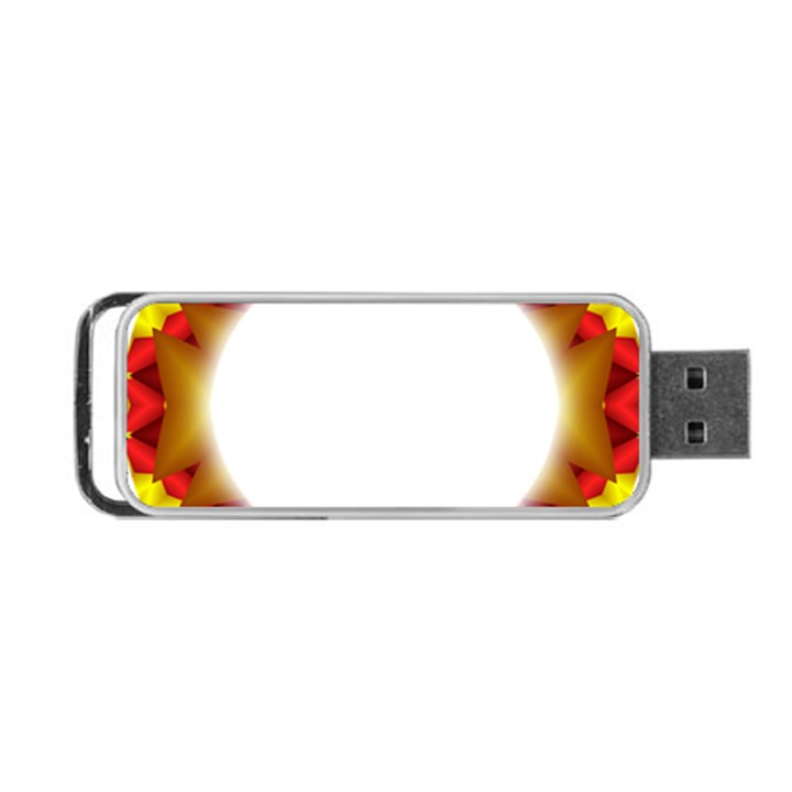 Circle Fractal Frame Portable USB Flash (Two Sides)