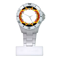 Circle Fractal Frame Plastic Nurses Watch