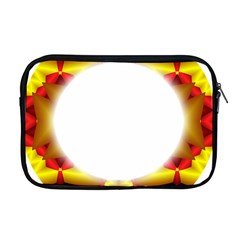 Circle Fractal Frame Apple MacBook Pro 17  Zipper Case