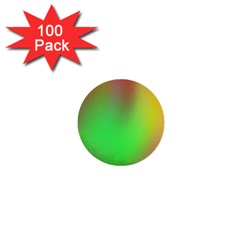 November Blurry Brilliant Colors 1  Mini Buttons (100 Pack)  by Simbadda